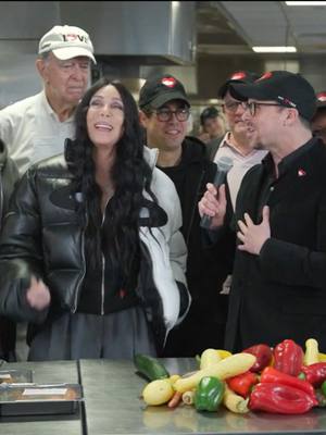 A post by @fox5newyork on TikTok caption: A New York City food organization welcomed a special visitor on Wednesday. Cher, stopped by "God's Love We Deliver" to thank staff and volunteers for their hard work. FOX 5 NY's Teresa Priolo reports how Cher's work doesn't stop there and that she is set to perform at a benefit concert.