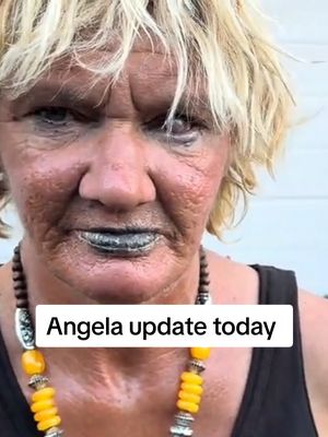 A post by @talesfromthestreets6 on TikTok caption: Angela update today,praying for Angela #talesfromthestreets #lostinphoenix #angelahomeless #angelaupdate #angela #interviewhomeless #art 