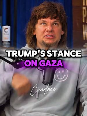 A post by @candaceoshow on TikTok caption: Why me and @Theo Von are disappointed with Trump's position on Gaza. #Candace #theovon 