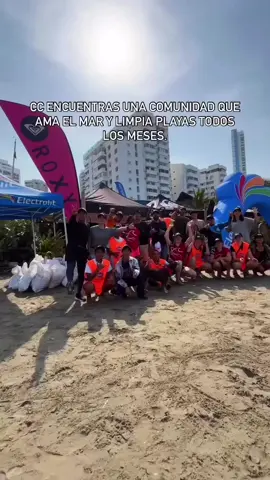 A post by @olimpicocol on TikTok caption: 🌊♻️ Unidos por un Caribe Sostenible 💙 🏄‍♂️ Con el apoyo de @colombiasurfing se recolectaron 47 kg de residuos, incluyendo 6 kg de material reciclable. Además, evitaron la emisión de 84.61 kg de CO₂, impactando indirectamente a 300 personas que disfrutan la playa.💪