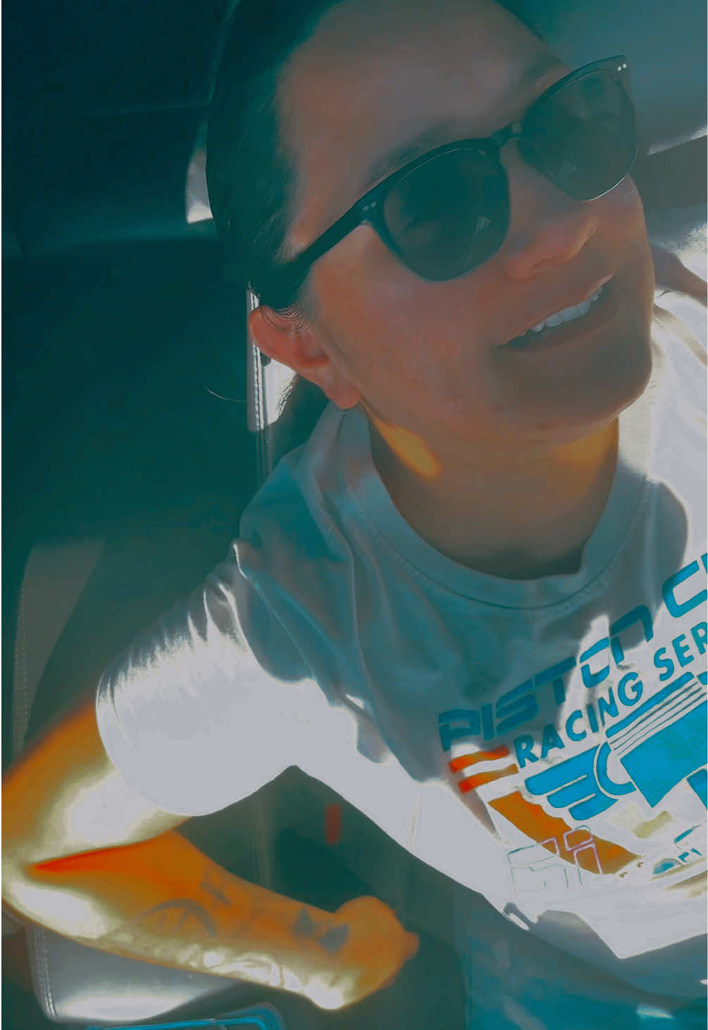 A post by @haleyeliza97 on TikTok caption: I just had to hop on this trend especially with it finally being sunny out! ☀️ #fyp #haleshunnies #washingtonstate #sunroof #sunshine 