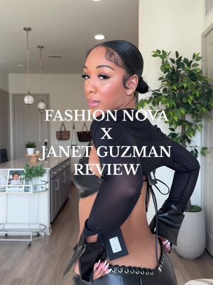 A post by @cec_marie95 on TikTok caption: I couldn’t wait to receive these pieces and check out the hype! @Fashion Nova 🔍Lana Faux Leather Bra, Vivienne Faux Leather Lace Up Pants, Ruby Sheer Shrug, Melinda 6 Piece Bracelet Set #fashionnova #fashionnovahaul #OOTD #fashiontiktok #outfitinspo #outfitinspiration #styleinspo #outfit #fyp 