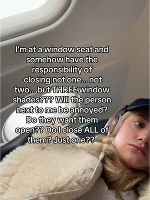 A post by @lilireinhart on TikTok caption: window seat always but hate the heavy responsibility 