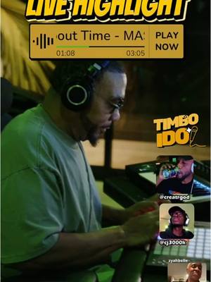 A post by @timbaland on TikTok caption: Last Nights stream was 🔥🔥🔥@Zyah Belle @Creatorgod @cj3000k #timboido 