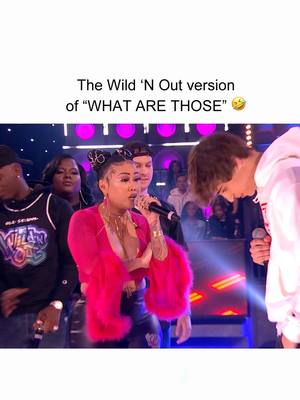 A post by @wildnout on TikTok caption: The fashion police have arrived 🤣 #WildNOut #wildstyle #joshrichards #lovelymimi #nickcannon #jokes #laugh #funny #laughing #roast #roasted #lol 