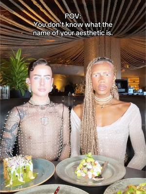 A post by @rjchumbley on TikTok caption: WHAT IS the name of our aesthetic? 🫣 ##aesthetic##fashion##makeup##relatable#c#cute