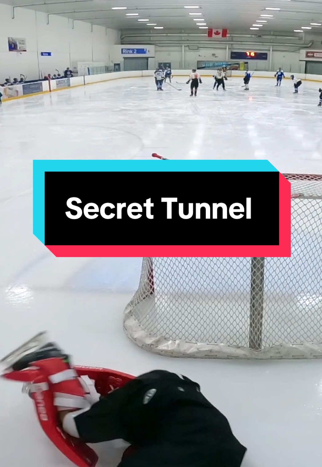 A post by @nickthegoalie_1 on TikTok caption: Secret Tunnel!
