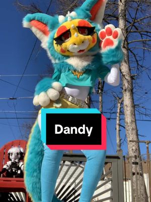 A post by @caprikki on TikTok caption: MY STRATEGY STRATEGY. Dandy is a commission for @Ten!  #furryfyp #fursuit #fursuiter #furry #fursuitcommission #furryfandom #kemonofursuit #fursuitdance #fursuitdancer #dance #dutchangeldragon 