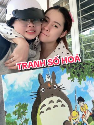 A post by @vietphuongthoa98 on TikTok caption: Lần đầu tô tranh số hoá tặng cho @củ hành tây 