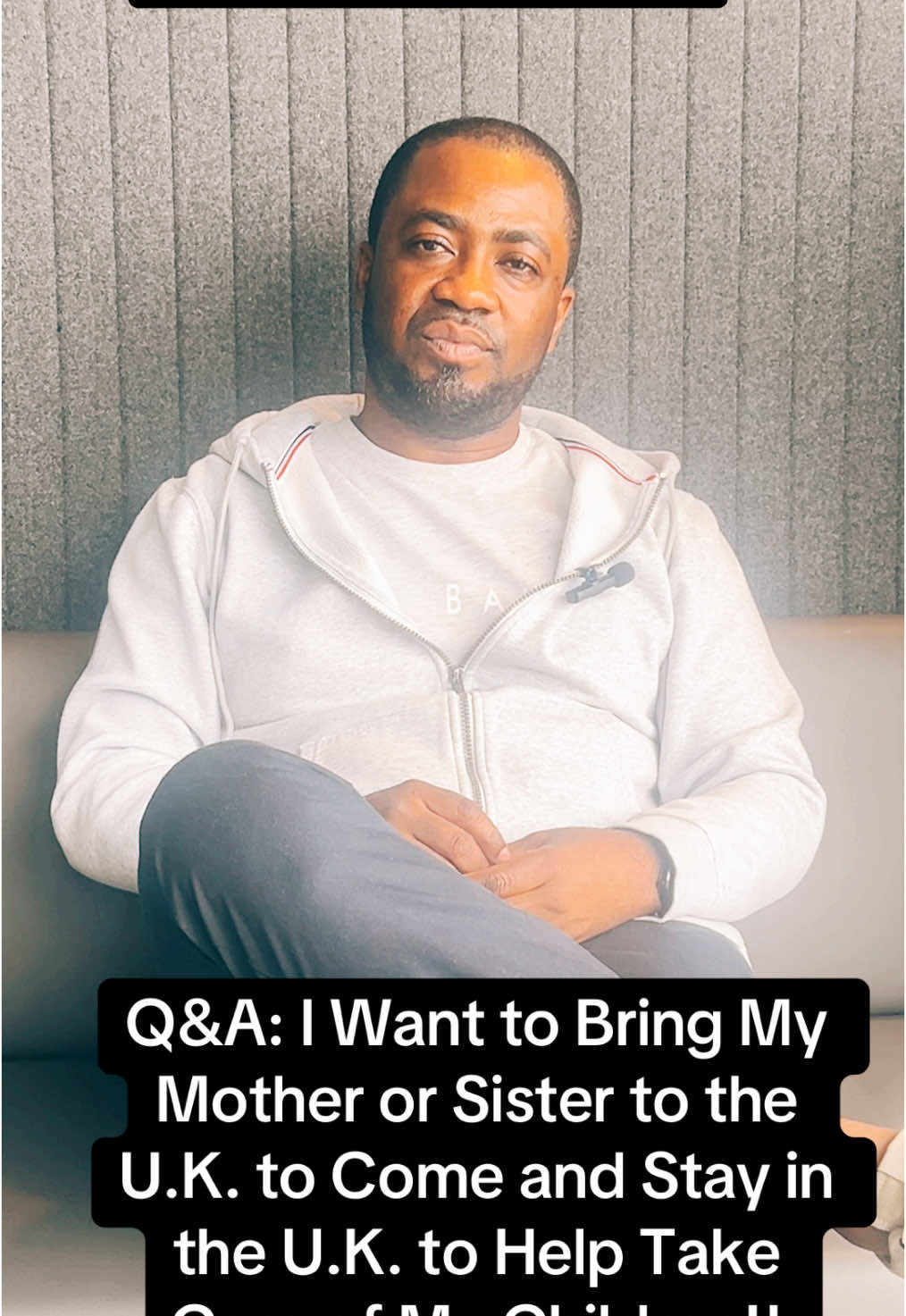 A post by @chrisvincent212 on TikTok caption: Q&A: I Want to Bring My Mother or Sister to the U.K. to Come and Stay in the U.K. to Help Take Care of My Children!!