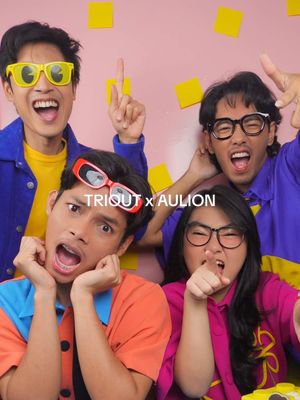 A post by @iniganta on TikTok caption: (Video seru) Ada atau tanpanya - Triout x Aulion 🟥🟨🟦