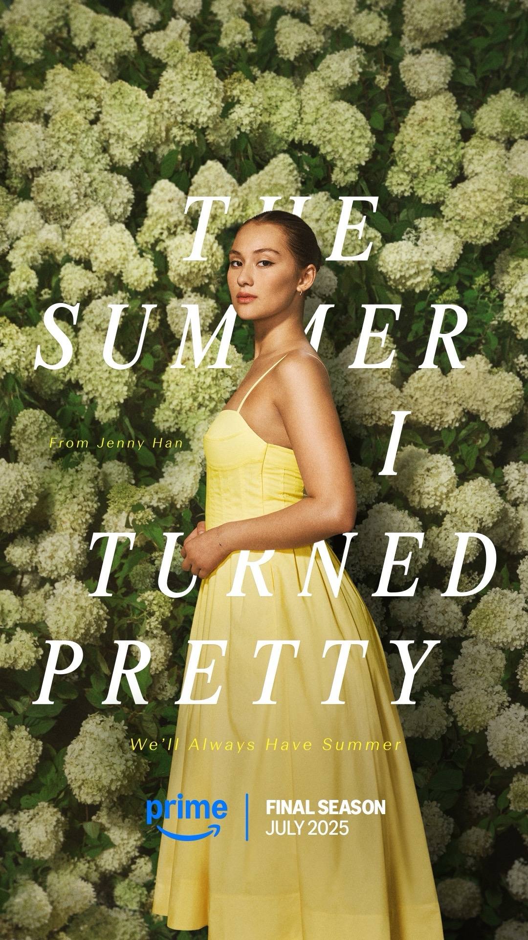 A post by @thesummeriturnedpretty on TikTok caption: Summer is just a season away. The Summer I Turned Pretty Season 3 premieres this July on @Prime Video 