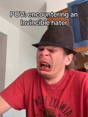 A post by @wizardinatshirt on TikTok caption: Great show so far #CapCut #invincible #hater  #fy #fyp #toxic #invincibleseason3 #fanboy #omniman #markgrayson #pov 