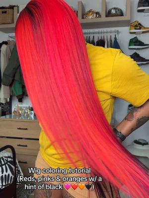 A post by @laurasiaandrea on TikTok caption: I haven’t dyed a wig since 2021 🥲😅so why not start now lol I wanted an excuse to test the NEW upgraded formula from RED by Kiss tintations. I said in the video they have 32 shades but it actually comes in 60 shades! The dyes lasts up to 30 washes and is packed with Aloe Vera, Keratin, Collagen, and Argan Oil. You can get them online at ivyusa.com or at your local beauty supply store! Stay tuned, enjoy 🧚🏾‍♀️🙏🏾 @ivybeauty.official 💖✨ #laurasia #laurasiaandrea #laurasia_yt #laurasiaandreapcos #explore #fyp #blackgirl #5k #viral #hairtok #RedByKiss #Tintation #RBKTintation #SemiPermanent #ColoredHair #HealthyColoredHair #WideColorRange #HairColor #BoldColor #DIYHair #TrendingHairDye 