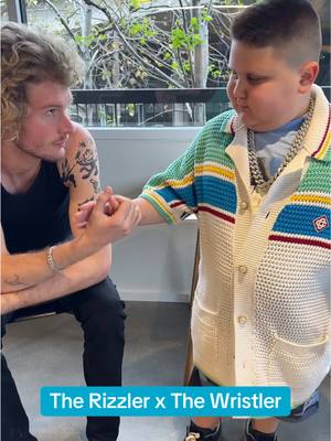 A post by @yunggravy on TikTok caption: Had to drip my boy out real quick @ItzTheRizzler #thewristler 