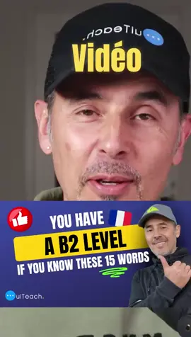 A post by @ouiteach on TikTok caption: 🔥 Test Your French B2 Knowledge with These 15 Words! ⬇️🇨🇵 | Learn French with OuiTeach! #french #frenchlanguage #frenchvocabulary 