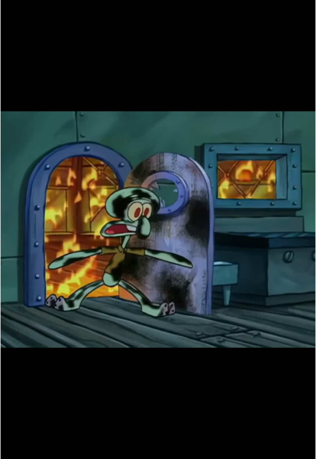 A post by @ on TikTok caption: Real ones remember the bucket of gas #spongebobsquarepants #squidwardtentacles #classicspongebob #ivebeenroamingaround 