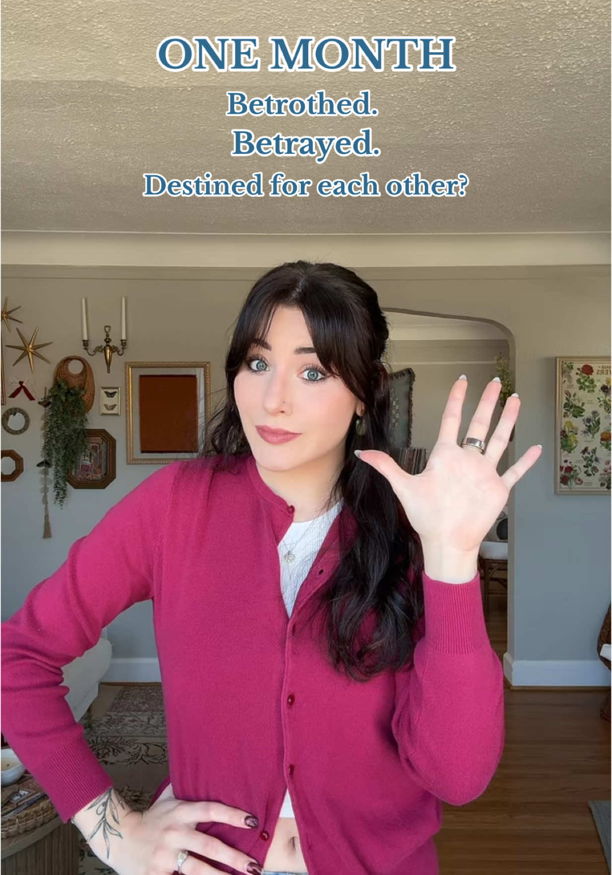 A post by @laurenrobertslibrary on TikTok caption: ONE MONTH UNTIL FEARLESS‼️ #powerlesslaurenroberts #bookish #BookTok 