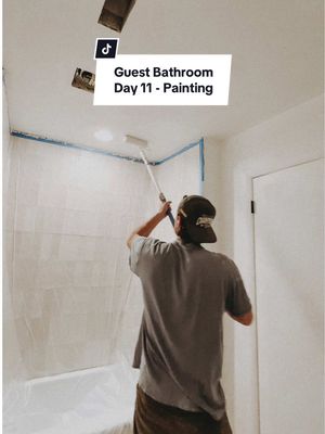 A post by @drewpow on TikTok caption: What would be a good color for an accent wall?