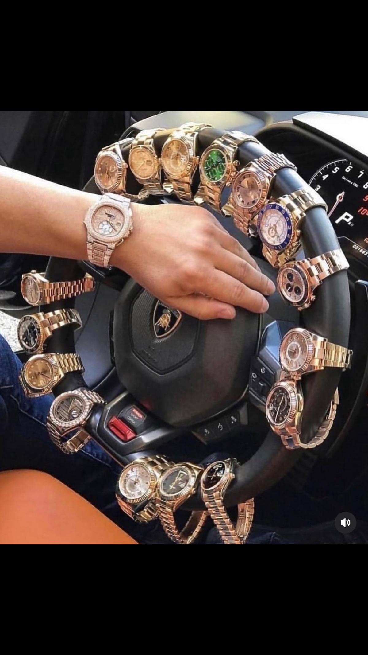 A post by @ihkhateeb_luxury on TikTok caption: Luxury #watches #luxury #dubai #billioner #rm 