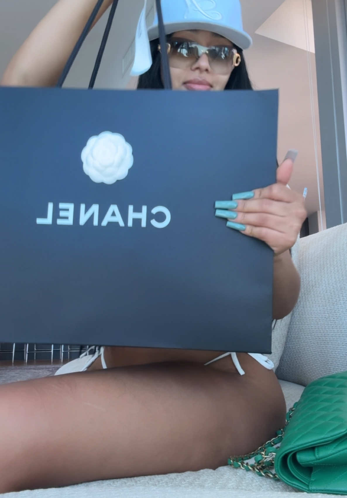 A post by @rubirose on TikTok caption: Hungover unboxing 😍