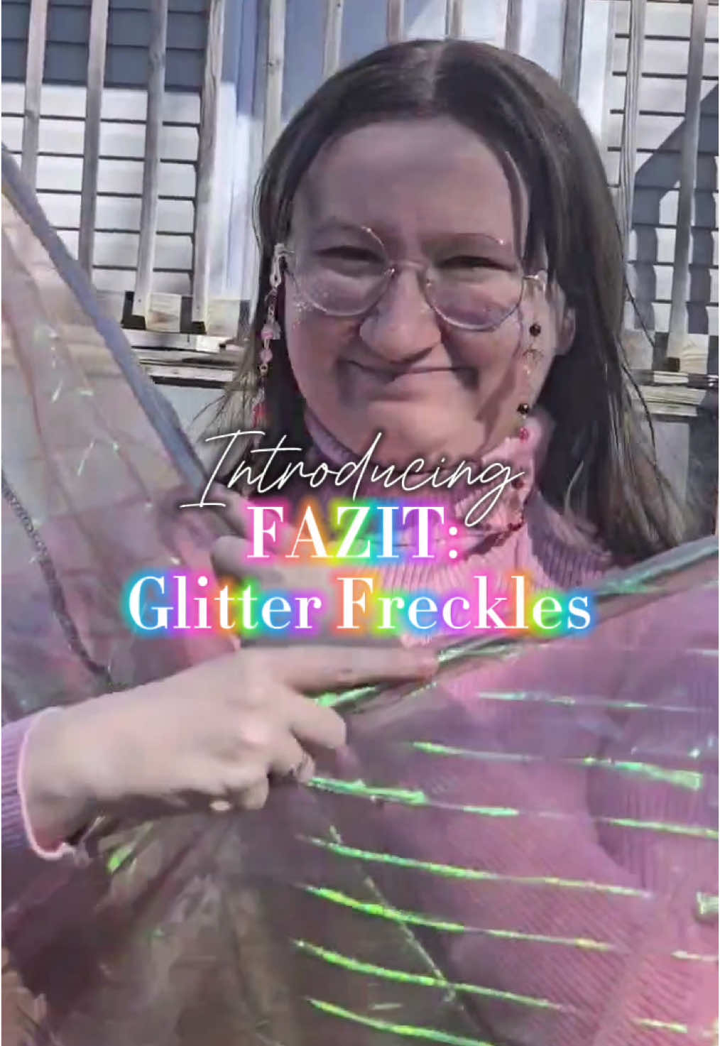A post by @starfallwitchery on TikTok caption: Thank you so much @Fazit for allowing me to try out your wonderful product! #capcut #ad #fyp #glitterfreckles #makeup #SmallBusiness #womenownedbusiness #renfaire #concert #festivalfashion 