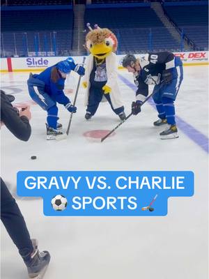 A post by @yunggravy on TikTok caption: the ultimate face off ❄️ Rapper vs. Gamer ❄️ Minnesota vs. Florida ❄️Tall vs. not 🏒🧊⛸️ #moistcr1tikal #penguinz0 