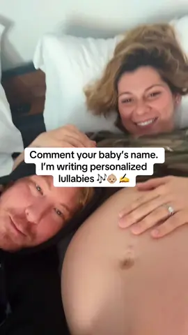A post by @jaxwritessongs on TikTok caption: Comment your baby’s name.  I’m writing personalized lullabies 🎶✍️👶 This is A Lullaby For Charlotte. 