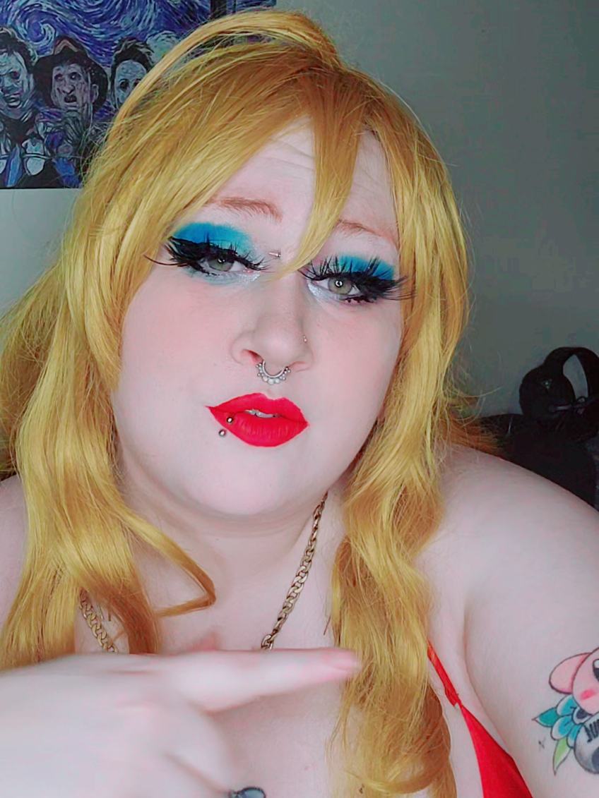 A post by @invisiblecanadian on TikTok caption: I missed cosplaying her #foryou #pantyanarchy #paswg #cosplay #pantyandstocking #trendingmusic 
