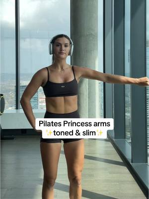 A post by @maiahenryfit on TikTok caption: Pilates princess arms for summer, more workouts 🔗 in bio! Wearing @437 • • • #transformation #tranformationchallenge #fullbodyworkout #fullbodyexercise #fullbodyexercises #athomeworkout #athomeworkouts #athomeworkoutvideos #workoutathome #medicineball #tonedarms #coreworkouts #workoutchallenge #30daychallenge #30dayworkoutchallange #fitnessmotivation #athomeworkouts #fullbodytone #hiitworkout #hiitcardio #hiittraining #gymftok #viral #bloom #bloompartner 