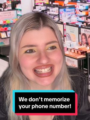 A post by @getlexxified on TikTok caption: We don’t keep running tabs on phone numbers! #greenscreen #sephora #pov #skit #customerservice #foryou #foryoupage #karen #retail 