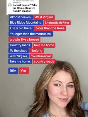 A post by @theshanaofficial on TikTok caption: Sing mit mir!!💐❤️🎤 Folg mir für mehr!❄️ IG: theshanaofficial #duet #countryroads #takemehomecountryroads #johndenver #popcornduet #cover 