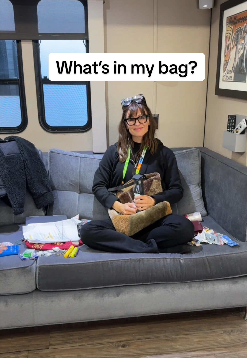 A post by @jennifergarner on TikTok caption: Less nuts 🥜, more tish. 🤧
