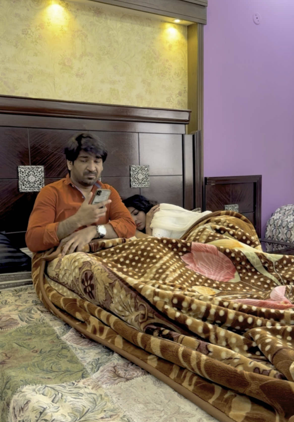 A post by @adil_raajput on TikTok caption: Bari Teez Ho Gai Ho 🤣 @Farah Adil #aadicouple #farahadil #foryou 