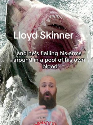 A post by @thewanderingbeard2.0 on TikTok caption: In 2010, a man was swimming in South Africa when onlookers from the beach would witness one of the most horrific things they could imagine. #lloydskinner #truestory #truecrime #attack #animal #shark #greatwhiteshark #horror #southafricatiktok  #CapCut 