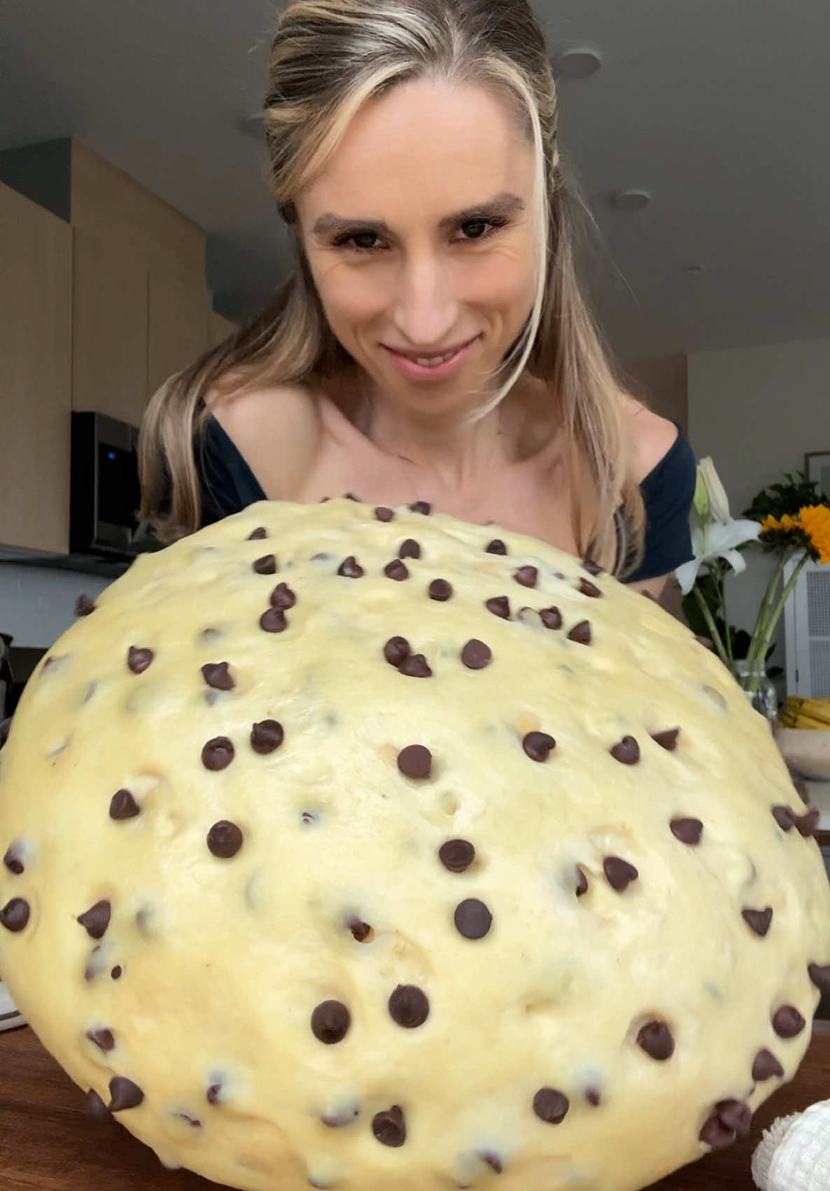A post by @jeshastevens on TikTok caption: Pistachio panettone? 💚 #pastry #panettone #sourdough #dessert #baking 