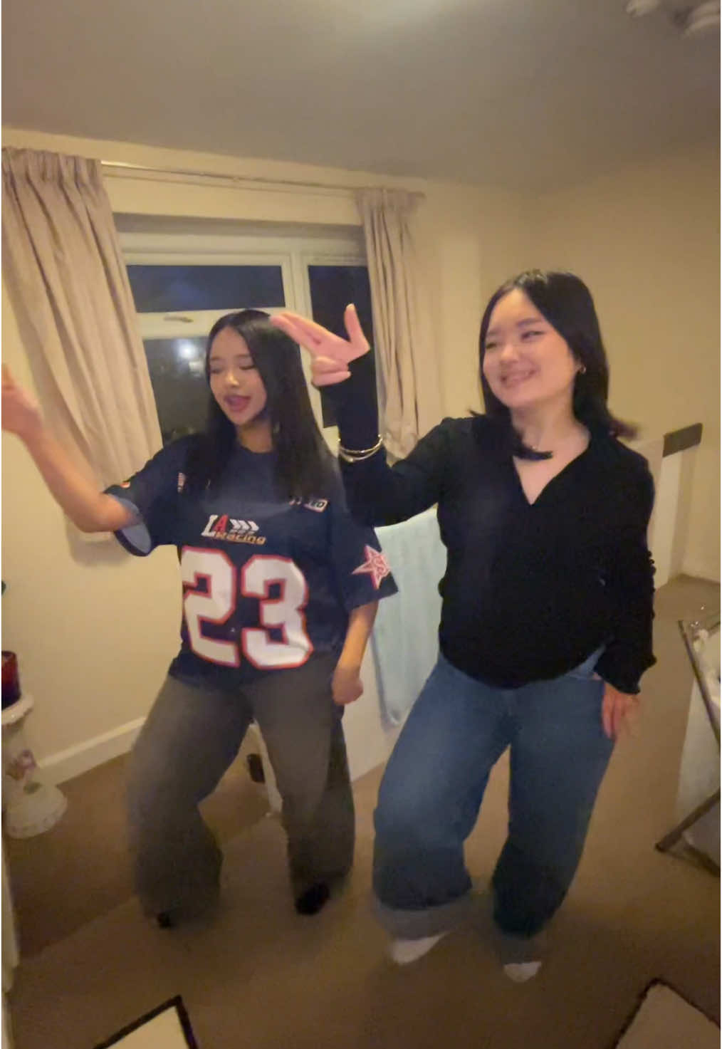 A post by @heyitskajolg on TikTok caption: full dance with my cutie patootie @Subina<3🇳🇵 #fypシ #reshamfiriri 
