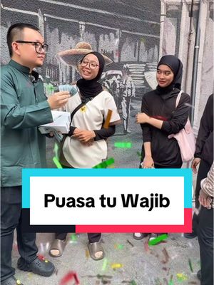 A post by @ahkaiwanglama on TikTok caption: Puasa tu wajib 