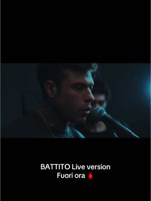 A post by @fedez on TikTok caption: Battito live version fuori ora 🩸