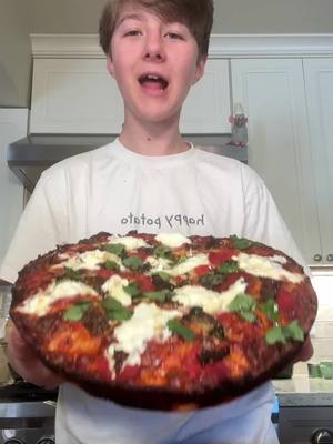 A post by @cooking_with.kian on TikTok caption: Pan Pizza!