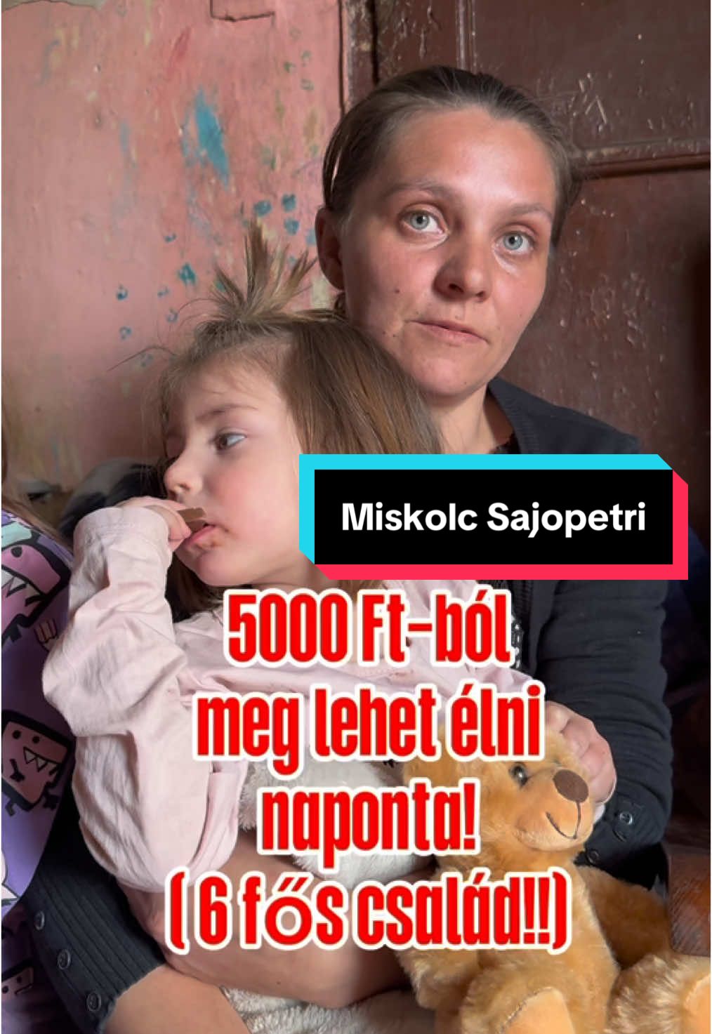 A post by @jakobalapitvany on TikTok caption: Egy nagyon kedves családot látogattam meg Miskolc mellett akik bár szegényesen élnek mégis tisztességgel nevelik a gyermekeiket#Miskolc#sajopetri#szeretet #segítség #jakobalapitvany 