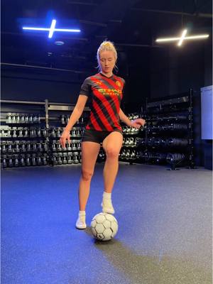 A post by @lia.lewis on TikTok caption: My knee is yet to recover from this 😂 #freestylefootball #womensfootball #girlssoccer 