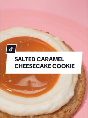 A post by @crumbl on TikTok caption: No need to be salty, our Salted Caramel Cheesecake Cookie is BACK! 🧡😉 Tag a caramel lover who needs to try this sweet treat! #Crumbl