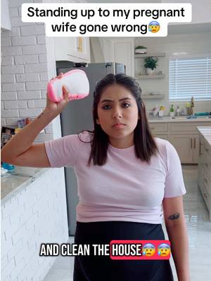 A post by @anxietycouple on TikTok caption: Never doing that again!😰😭 follow us on IG Anxietycouple32 #couplecomedy #marriagehumor #husbandwife #pregnancy #trending 