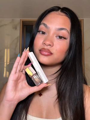 A post by @_vanessaanne on TikTok caption: My London lip stain combo that is going nowhere! Poutsicle in Berry Banger + Gloss Bomb in Glass Slipper ✨ @Fenty Beauty #fentybeautypartner