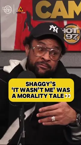 A post by @direalshaggy on TikTok caption: It wasn’t me was a morality tale!  Check out the full Sting & Shaggy interview with NESSA on @HOT97  