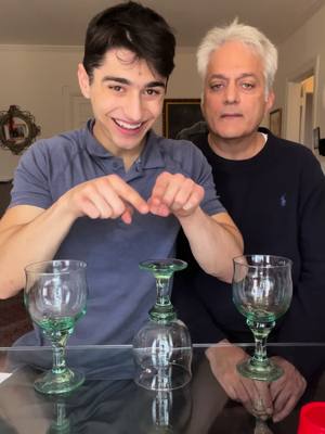 A post by @milaadkmagic on TikTok caption: IMPOSSIBLE CUP CHALLENGE 😱😳 #dad #challenges #challenge #trythis 