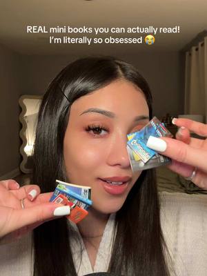 A post by @sassysoundsasmr on TikTok caption: I need MOREEEEEE 😍📚 #asmr #fyp #BookTok @Mini Brands 