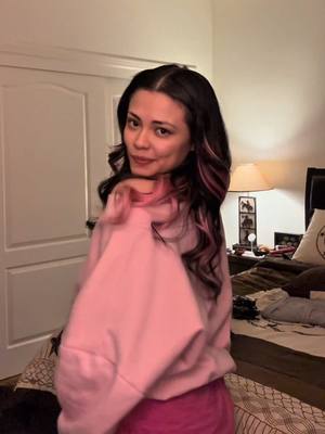 A post by @samanthayve on TikTok caption: im so EXCITED i’ve been trying to get this shade since high school and always FAILED even if its extensions WE DID IT🥹💘✨😎 #hairtok #hair #lightpinkhair #inspo 