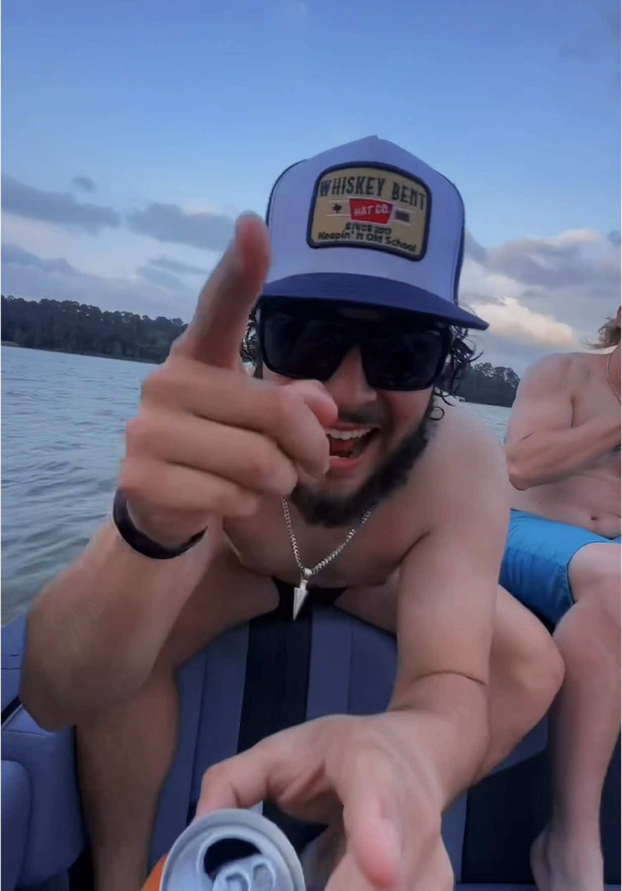 A post by @ on TikTok caption: Patiently Waiting… #lakelife #wakesurf #party #sandbar #boatlife #boatsgonewild #summer 